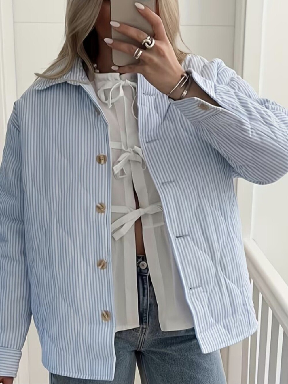 Loose Fit Winter Coat, Button Closure, Long Sleeve Soft Casual Autumn and Winter